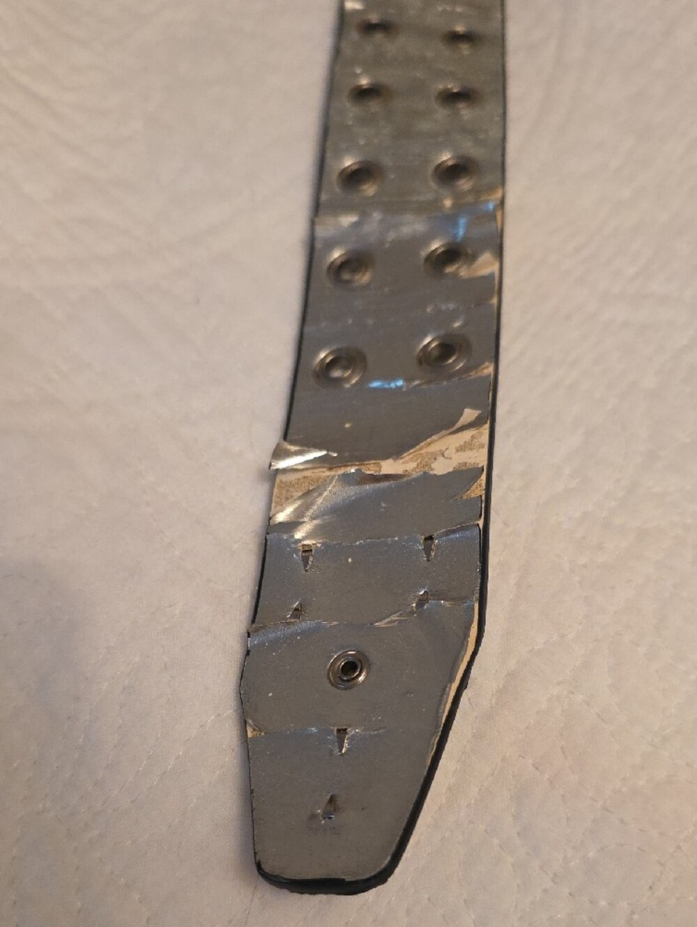 GUESS Women's Grey Leopard Rhinestone Studded Belt - Picture 5 of 6